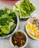 Bánh tráng+ mắm chua+ thịt luộc (quanh năm) do nhà làm mắm ❤️