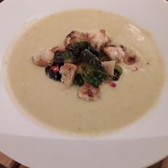 A picture of Sig's Sprout Soup.