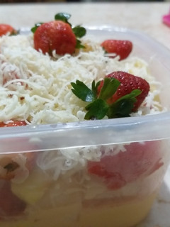 Foto resep Salad buah super cheesy+step by step