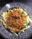 Nui xào sốt thịt bằm