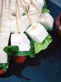 Brochetas de queso de cabra 🐏