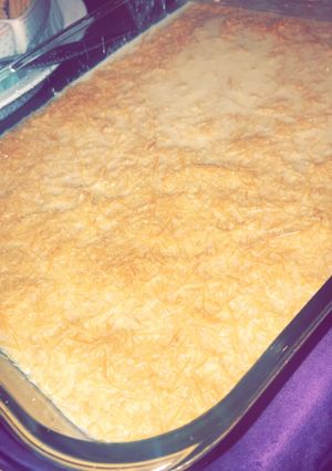 صورة لوصفة كيكة الزبادي 🍰🧡