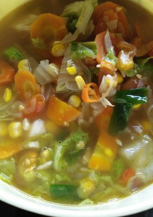 Foto resep Tumis sajawo (sawi, jagung, wortel)