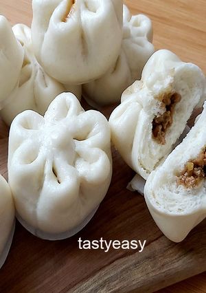 Foto resep Bakpao Lembut dan Empuk Isi Ayam [Tips Anti Keriput] | Steamed Buns