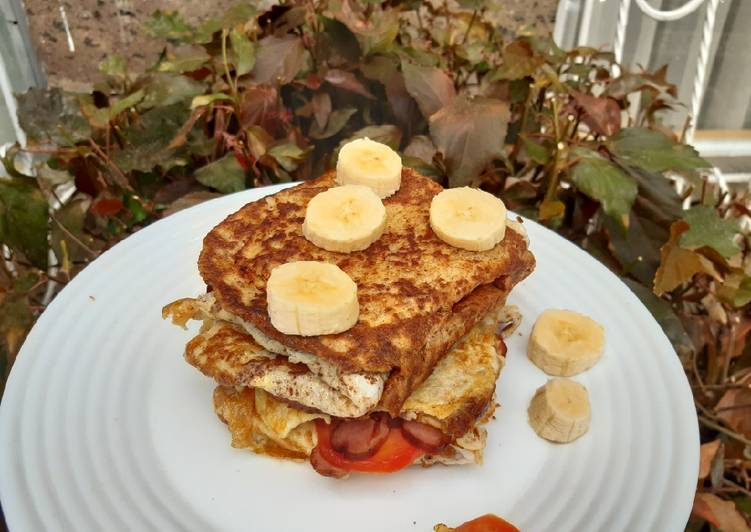 Simple Way to Prepare Homemade French toast sandwich