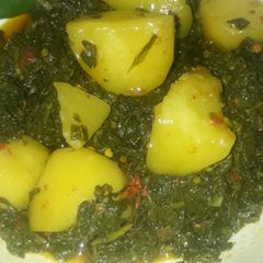 Aloo palak recipe A picture of Aloo palak recipe.