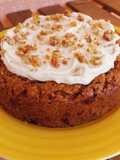 Tarta vegana de zanahoria y nueces caramelizadas