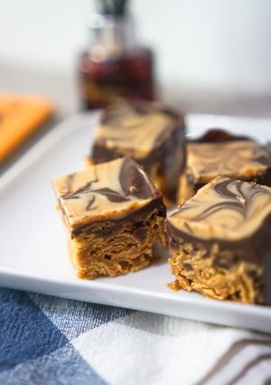 Foto resep Swirled Chocolate Peanut Butter Bars