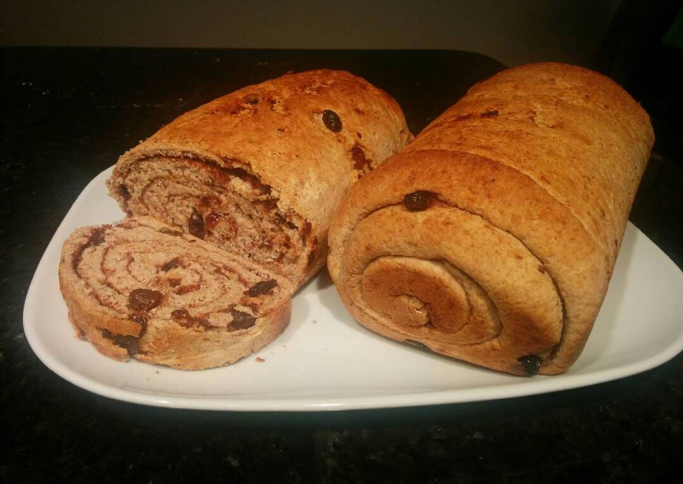 Cinnamon Swirl Bread with Raisins