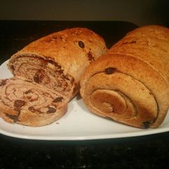 A picture of Cinnamon Swirl Bread with Raisins.