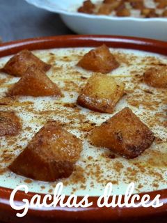 Una foto de Gachas dulces. Poleá. Gachas andaluzas