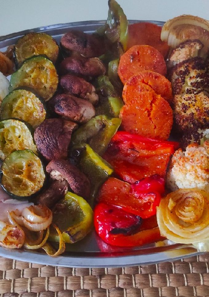 Una foto de Verduras asadas