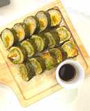 سوشي عربي باالخضار لذيييذ جدا🍱