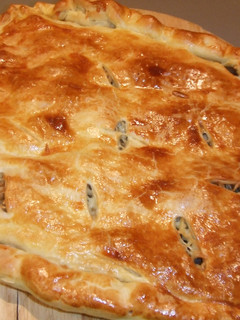Una foto de Pastel de hojaldre con champis