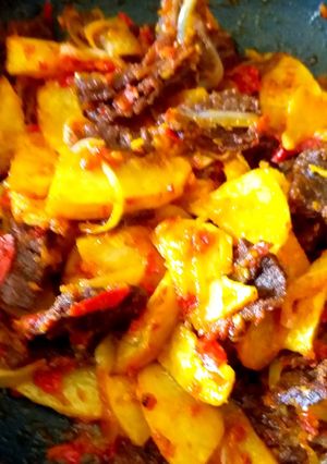 Foto resep Dendeng Balado w/ Potato