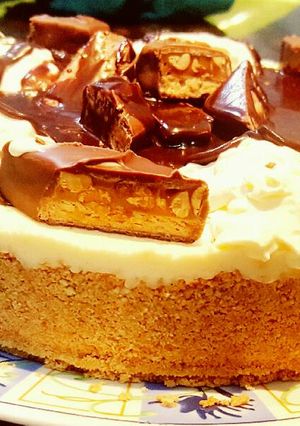 صورة لوصفة تشيز كيك مارس +سنكرز بلوك جديد