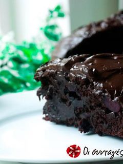 Φωτογραφία της συνταγής Vegan κέικ σοκολάτας με κεράσια