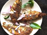 அயிலா மீன் பொரிச்சது(அரைத்துவிட்ட மசாலா)(ayilai meen porichathu recipe in tamil)