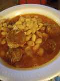 Chorizo and navy beans