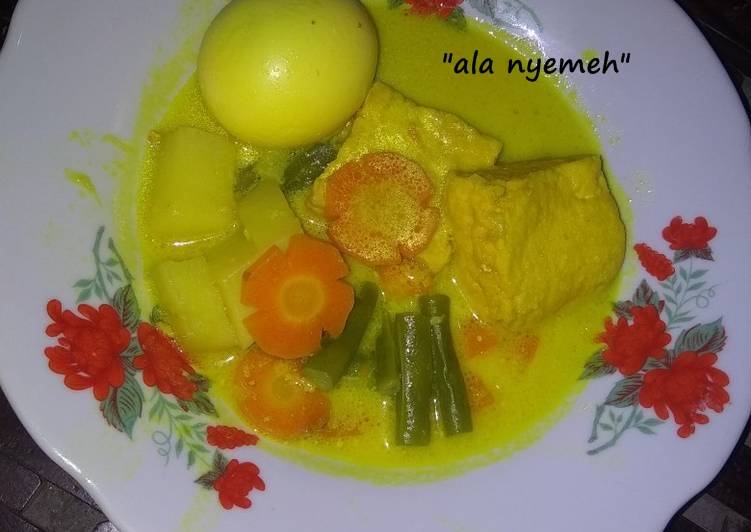 Sayur Kare Telur Rebus