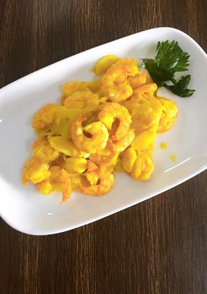 Foto resep Udang tumis kuning