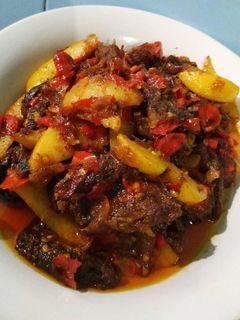 Foto resep Dendeng balado khas minang