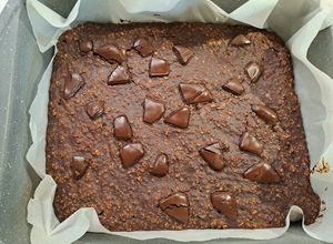 Foto di Porridge al forno con cacao e banana