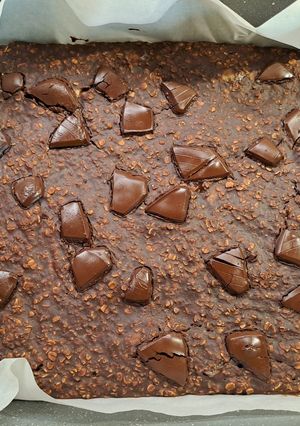 Foto di Porridge al forno con cacao e banana