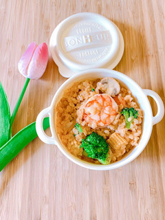 鮮蝦燉飯 的食譜成品照片