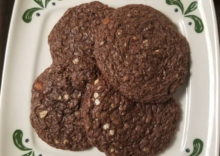 Maple-nut Oatmeal Brownie Cookies
