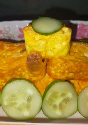 Hình của món Trứng cuộn áo nước mắm.