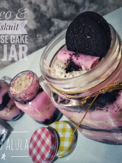 Foto resep Oreo & Biskuit Cheese Cake In Jar