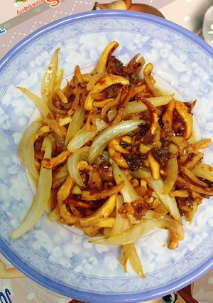 Hình của món Mực chiên nước mắm.