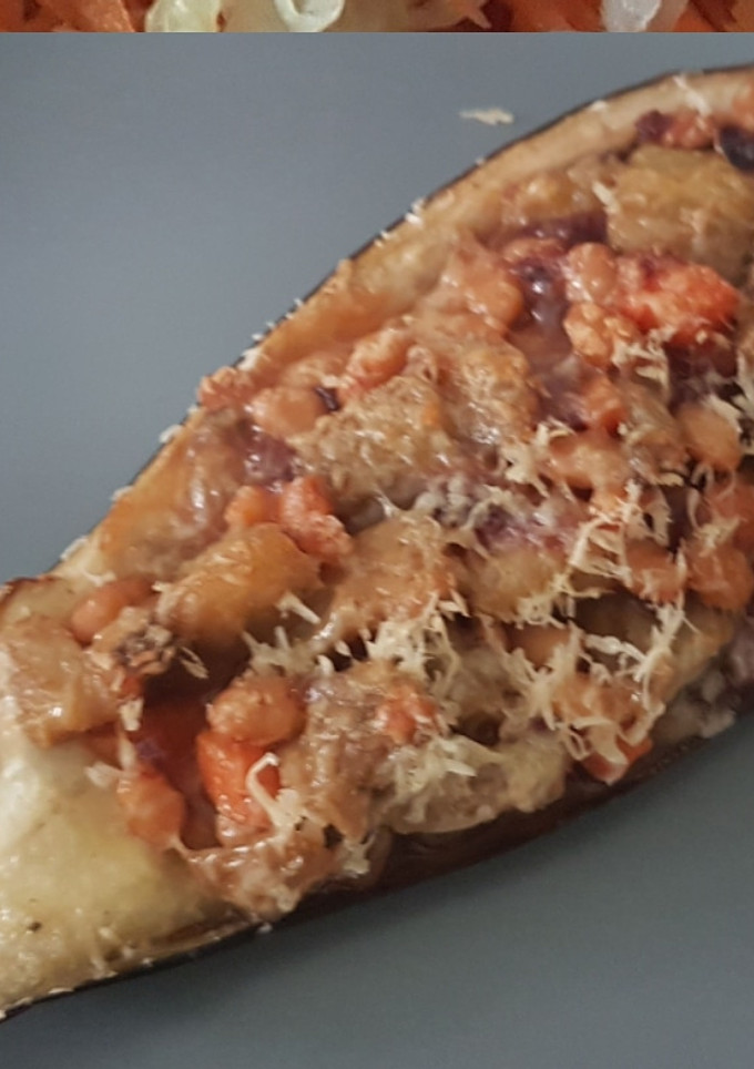 Una foto de Berenjenas rellenas