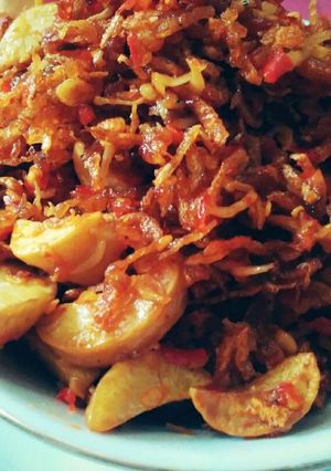 Foto resep jengkol teri kentang balado