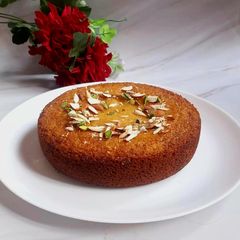 Eggless gulab jamun cake 🎂 🥮 A picture of Eggless gulab jamun cake 🎂 🥮.