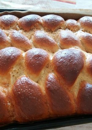 Egyszerű, finom fonott kalács recept fotója