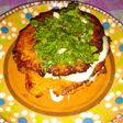 Tostones con queso a la parrilla