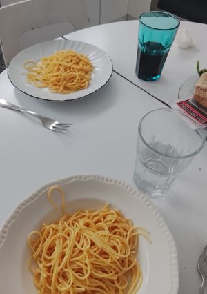 Una foto de Espaguetis a la mantequilla