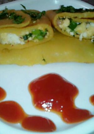 A picture of Multi grain stuffed dosa.