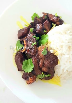 A picture of Lamb Chops in Soy Sauce.