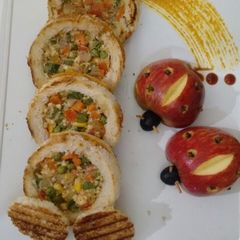 Veggie discs party appetizer#starter A picture of Veggie discs party appetizer#starter.