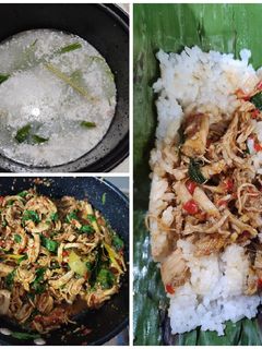 Foto resep Nasi Bakar Ayam Suwir Kemangi