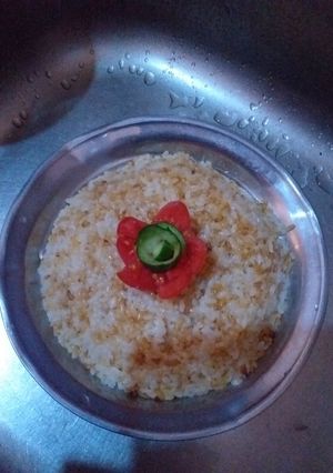 صورة لوصفة رز مصري حبه وحبه