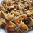 Tallarines con pollo
