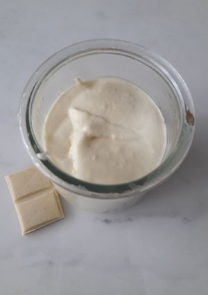 Une photo de Mousse au chocolat blanc vanille