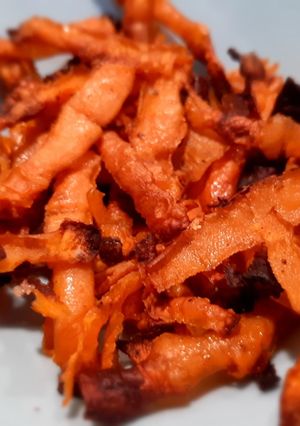 Une photo de Chips d'épluchures de carottes
