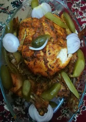 عکسی از دستور مرغ نمکی (بدون فر)😋😋😋