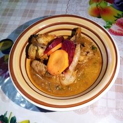 A picture of Ginger chicken stew.