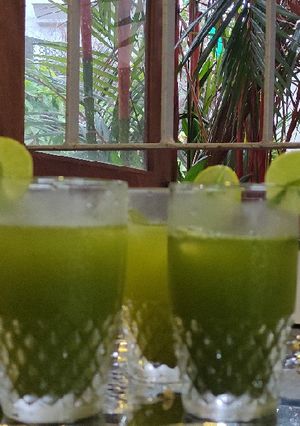 A picture of Mint Masala soda.